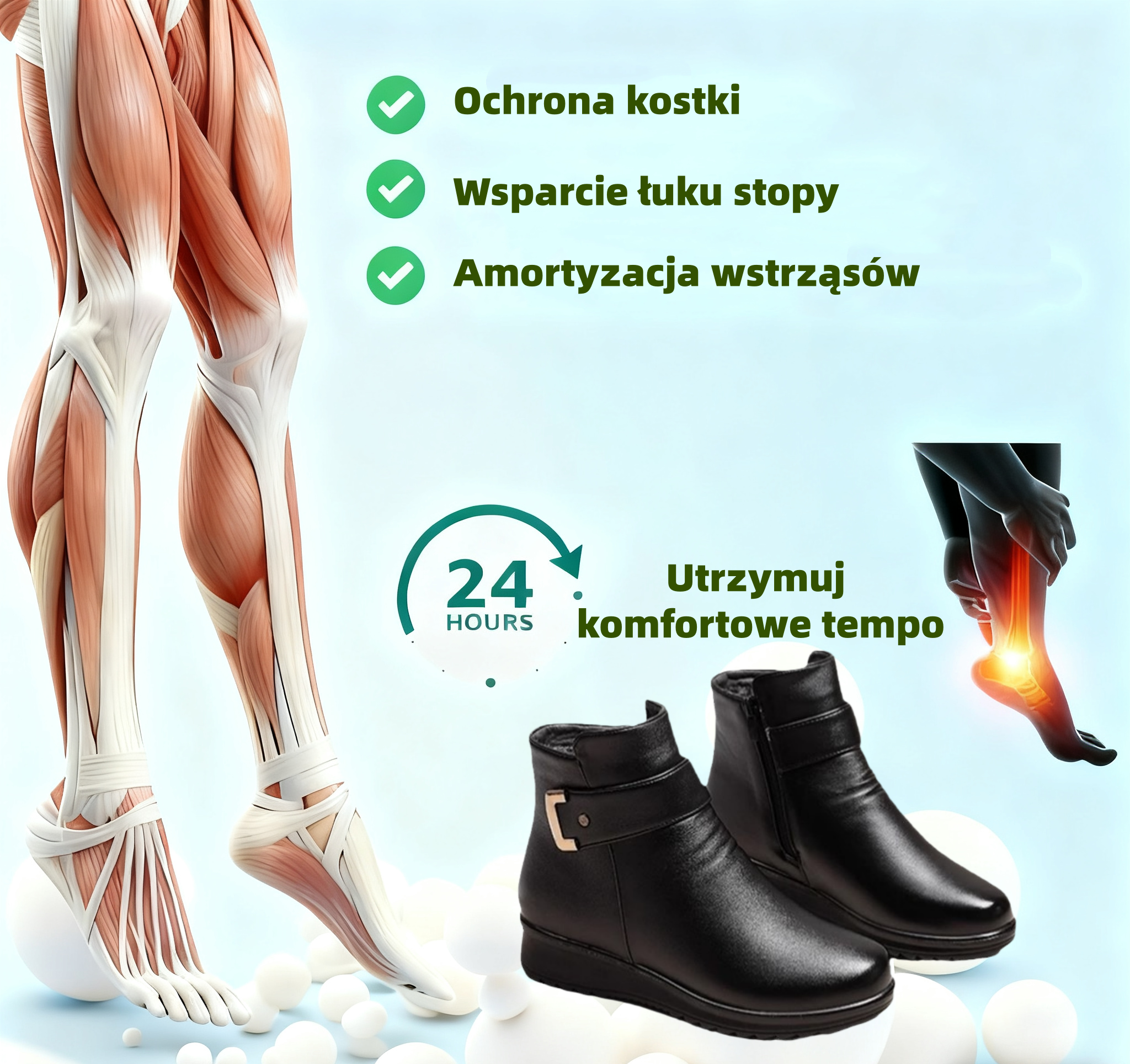 (🔥60% zniżki dzisiaj - nie przegap!)⏰ - Miękkie, wygodne i ciepłe skórzane buty w stylu vintage ✅ (z podparciem łuku stopy - aby złagodzić dyskomfort)