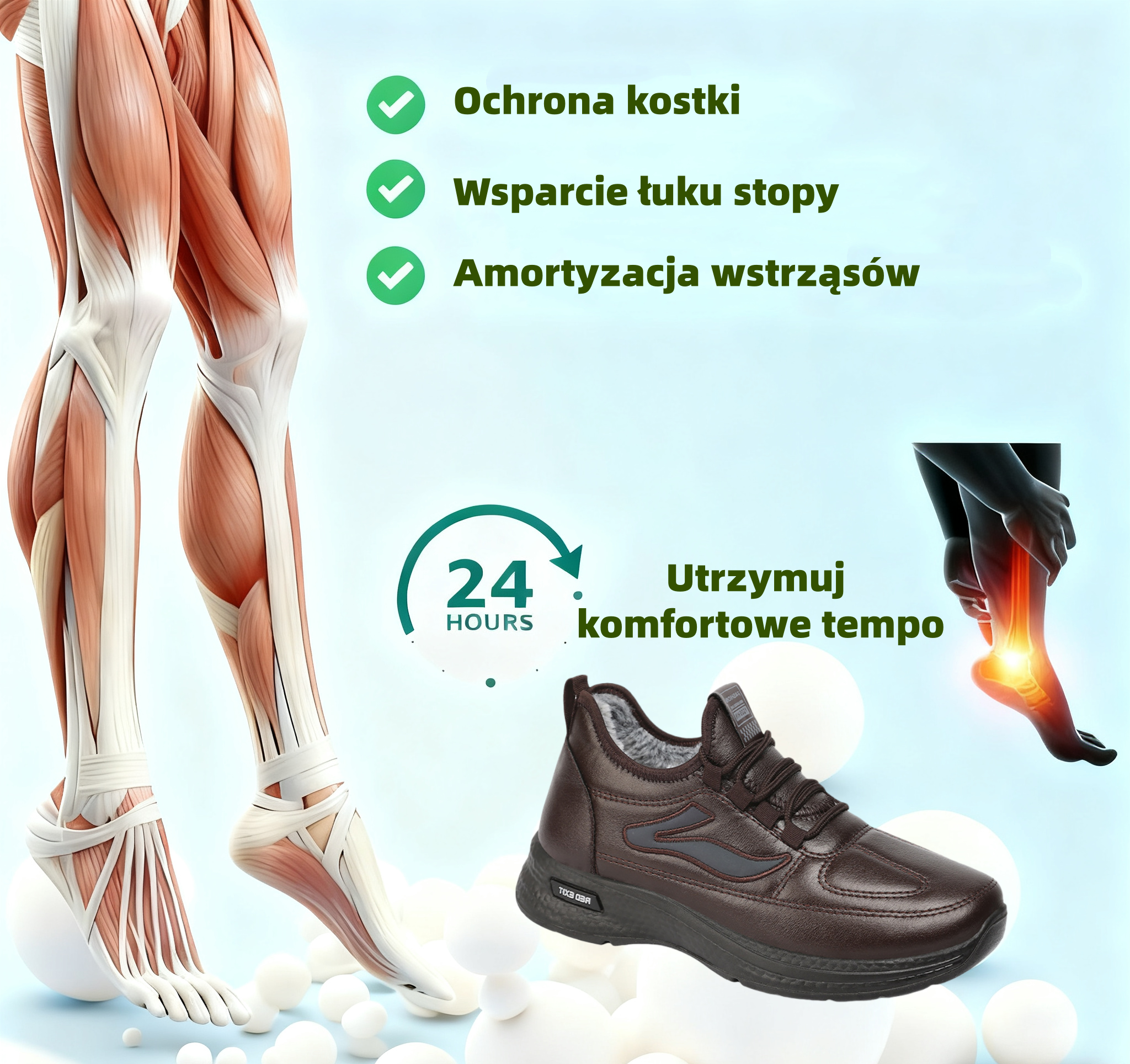 (🔥60% zniżki dzisiaj - nie przegap!) ⏰Ergonomicznie zaprojektowane, miękkie i wygodne, ortopedyczne, ciepłe buty (podparcie łuku stopy łagodzące dyskomfort)