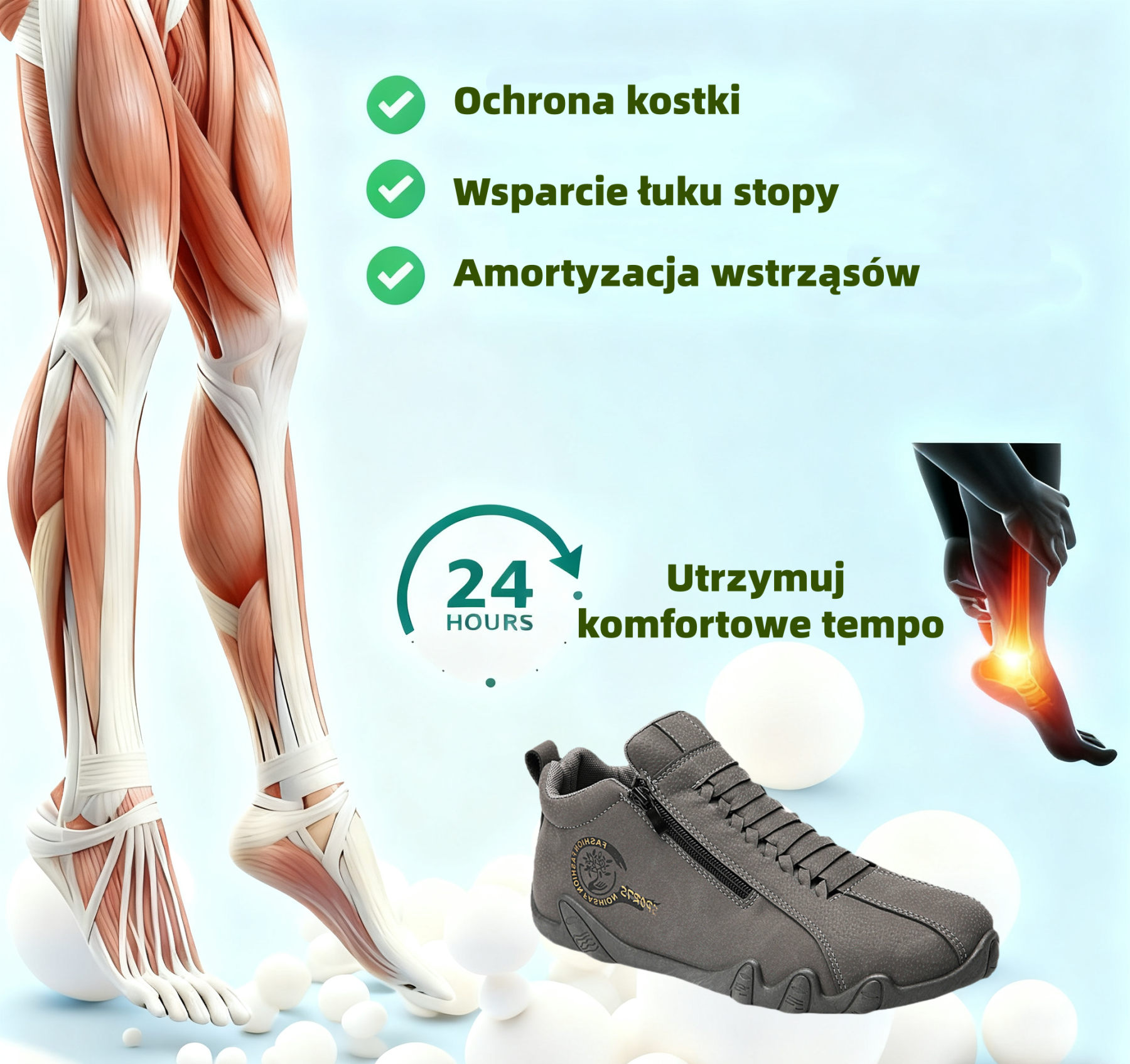 (🔥40% zniżki dzisiaj - nie przegap!) ⏰Ergonomicznie zaprojektowane --- miękkie i wygodne buty ortopedyczne✅ (podparcie łuku stopy, łagodzenie dyskomfortu)