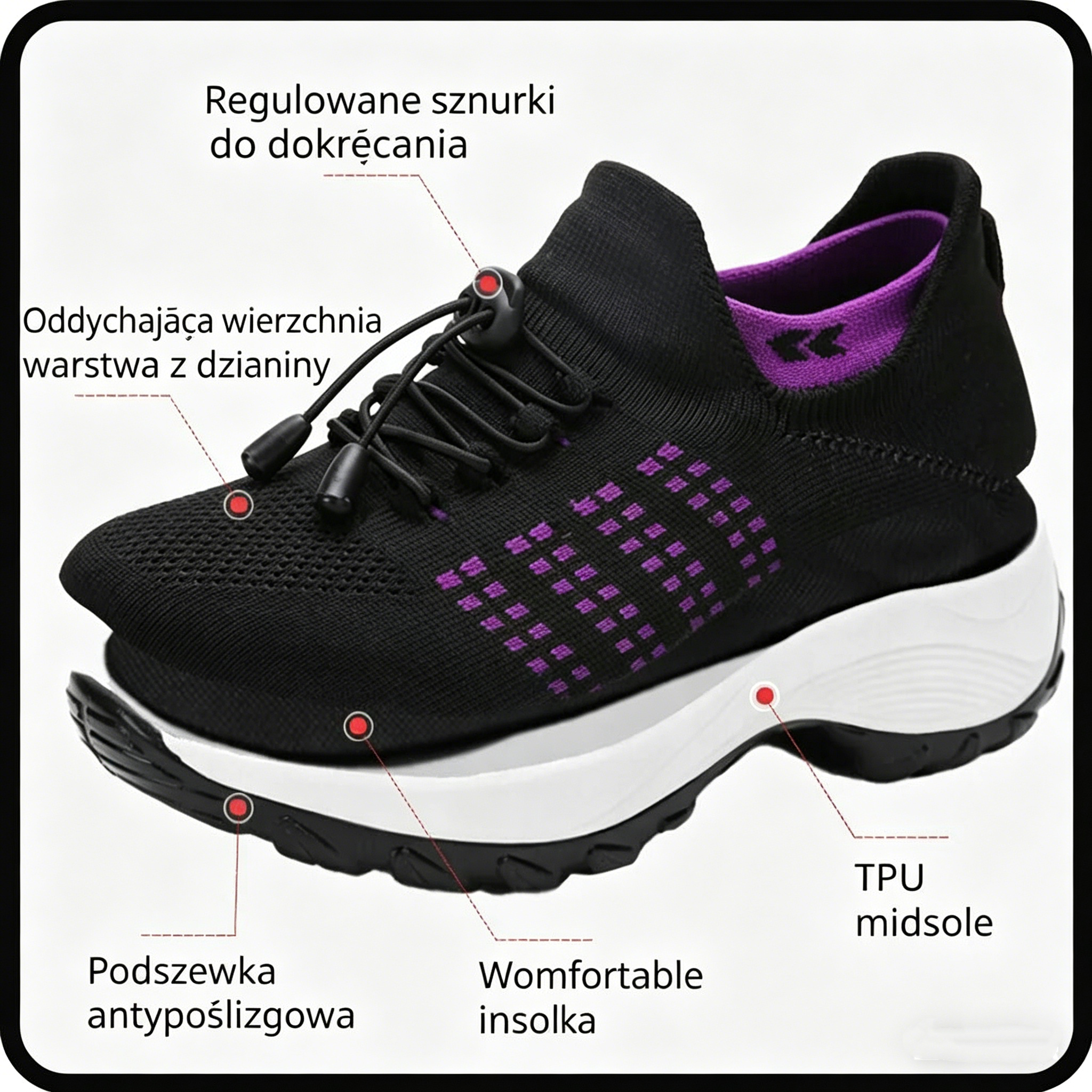 (🔥60% zniżki dzisiaj - nie przegap!) ⏰LULUMALASS® - Miękkie, wygodne, oddychające i amortyzowane buty sportowe ✅ (Wsparcie łuku stopy łagodzące dyskomfort)