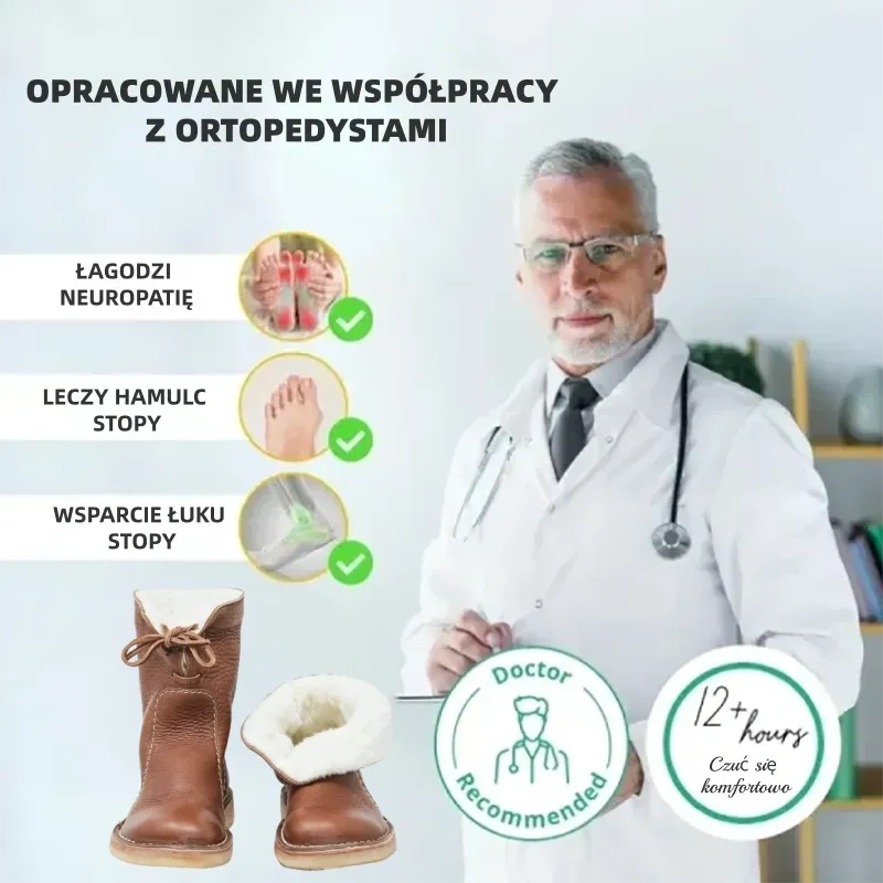 (🔥40% zniżki dzisiaj - nie przegap!)⏰ - Miękkie, wygodne i ciepłe buty z owczej skóry w stylu vintage ✅(z podparciem łuku stopy - aby złagodzić dyskomfort stóp)