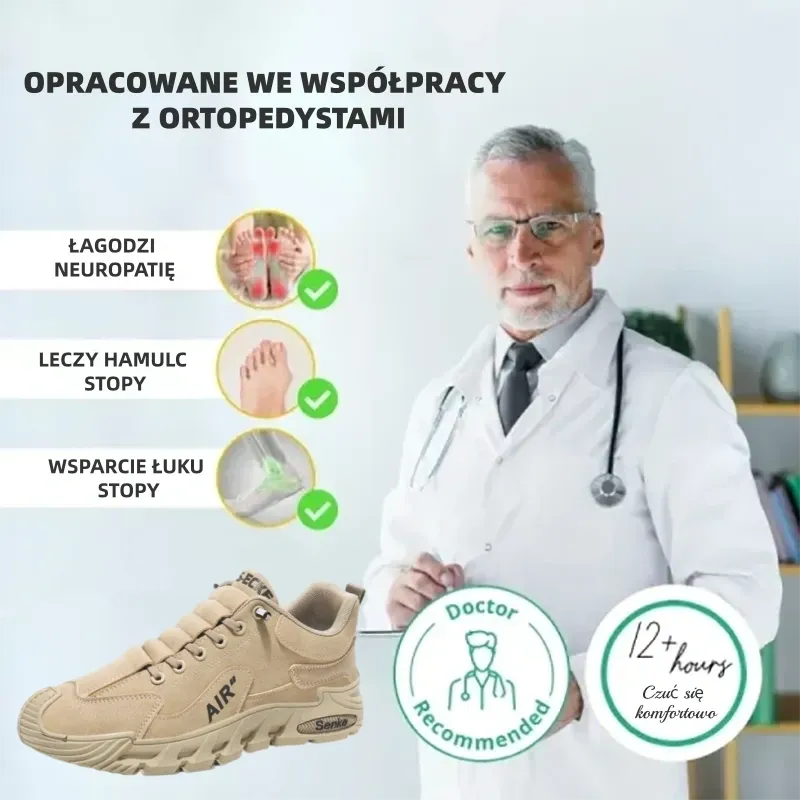 (🔥40% zniżki dzisiaj - nie przegap!)⏰Ergonomicznie zaprojektowane, miękkie i wygodne ortopedyczne buty sportowe (podparcie łuku stopy łagodzące dyskomfort)