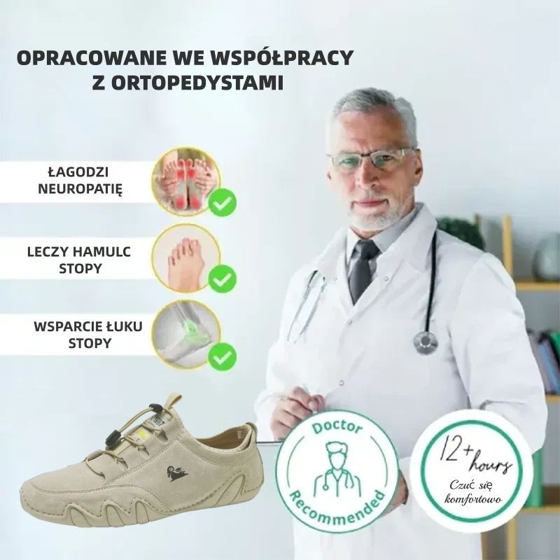 【🔥Dzisiejsza oferta 40% zniżki – nie przegap】 Ergonomicznie zaprojektowane ortopedyczne buty skórzane – konstrukcja podtrzymująca łuk stopy👞 Bez wysiłku łagodzą ból stóp