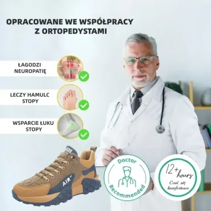 (🔥60% zniżki dzisiaj - nie przegap!) LULUMALASS® - Męskie buty ortopedyczne z amortyzacją ✅ Pożegnaj ból stóp i ciesz się całodziennym komfortem!