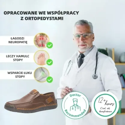 (🔥60% zniżki dzisiaj - nie przegap!)LULUMALASS®-Męskie skórzane buty ortopedyczne ✅ koniec bólu stóp, wygoda na cały dzień!