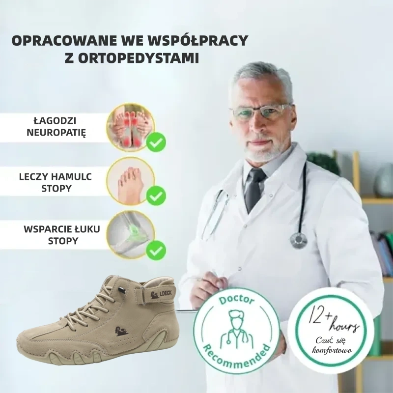 (🔥60% zniżki dzisiaj - nie przegap!)LULUMALASS®-Męskie skórzane buty ortopedyczne ✅ koniec bólu stóp, wygoda na cały dzień!