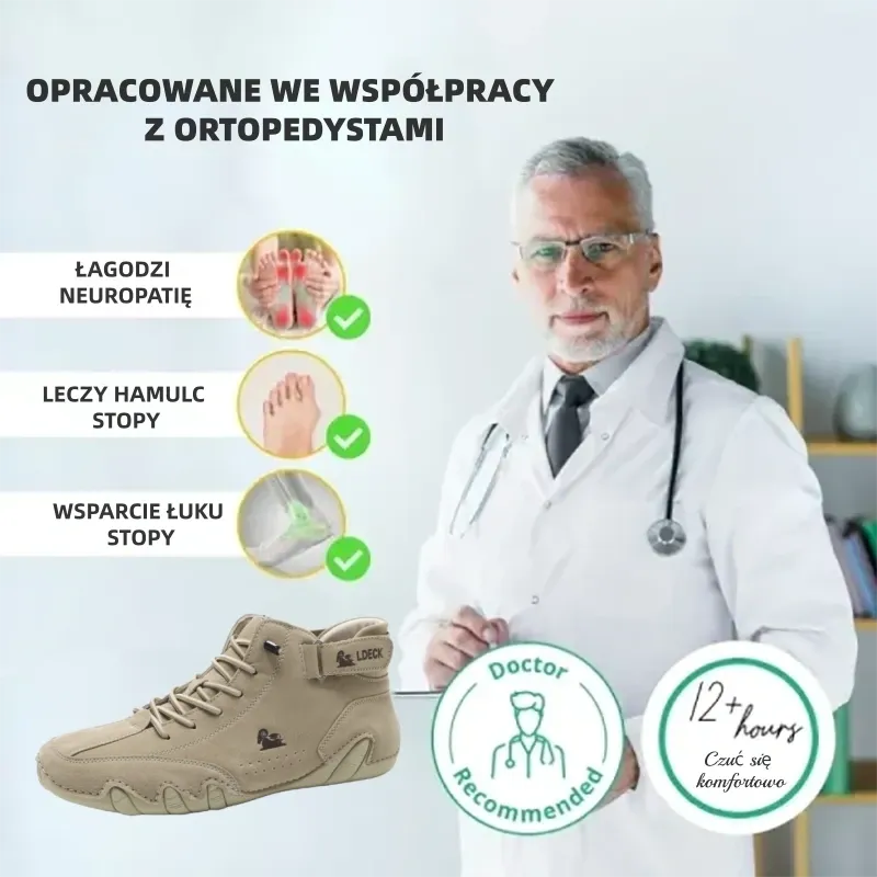 (🔥60% zniżki dzisiaj - nie przegap!)LULUMALASS®-Męskie skórzane buty ortopedyczne ✅ koniec bólu stóp, wygoda na cały dzień!
