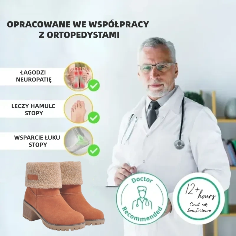 🎁【60% zniżki dzisiaj - Nie przegap】Ergonomicznie zaprojektowane ciepłe buty zimowe - skóra premium + zimowa wełniana podszewka 👞