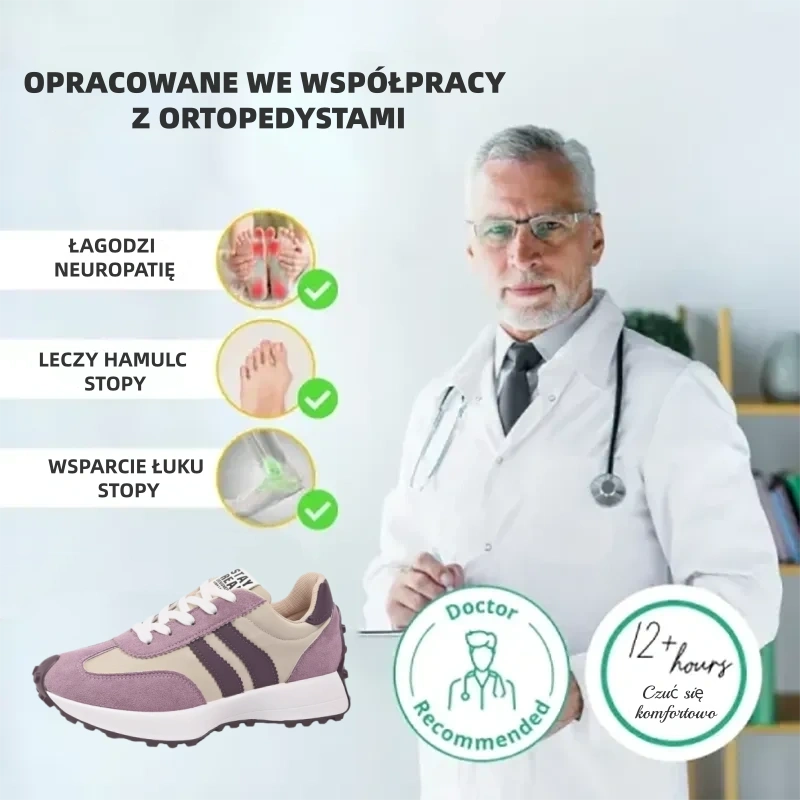 (🔥60% zniżki dzisiaj - nie przegap!)⏰Ergonomicznie zaprojektowane, miękkie i wygodne ortopedyczne buty sportowe (podparcie łuku stopy łagodzące dyskomfort)