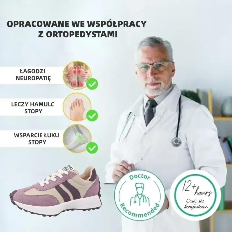 (🔥60% zniżki dzisiaj - nie przegap!)⏰Ergonomicznie zaprojektowane, miękkie i wygodne ortopedyczne buty sportowe (podparcie łuku stopy łagodzące dyskomfort)