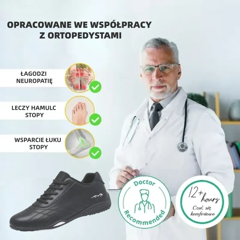 (🔥60% zniżki dzisiaj - nie przegap!)⏰Ergonomicznie zaprojektowane, miękkie i wygodne ortopedyczne buty sportowe (podparcie łuku stopy łagodzące dyskomfort)