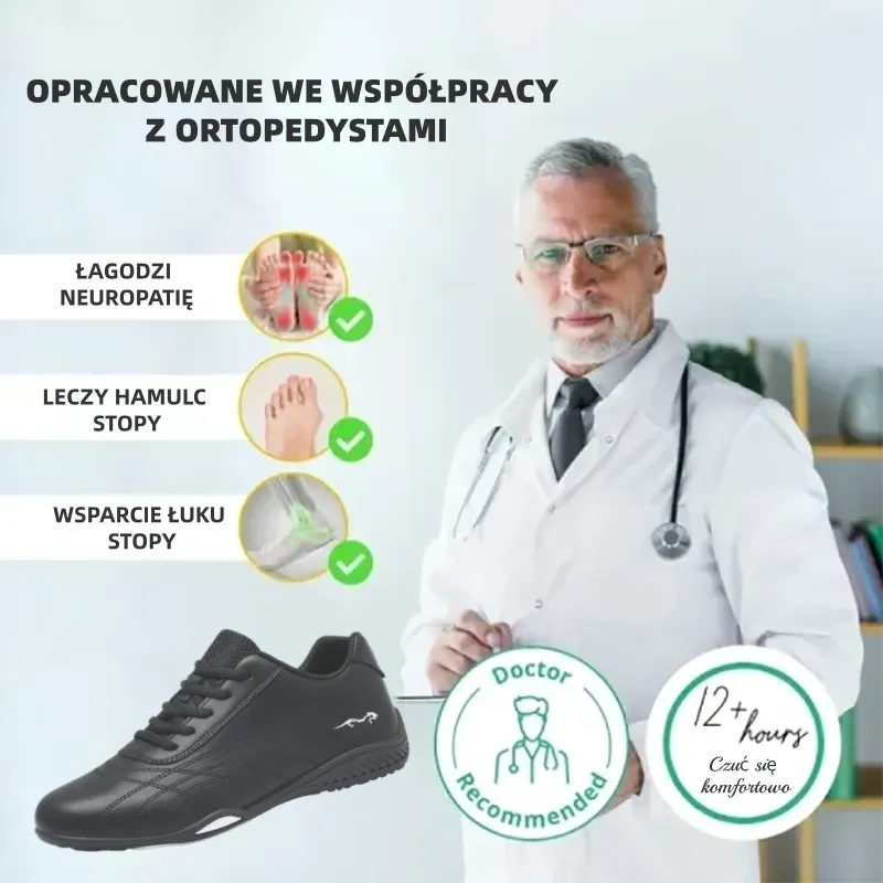(🔥60% zniżki dzisiaj - nie przegap!)⏰Ergonomicznie zaprojektowane, miękkie i wygodne ortopedyczne buty sportowe (podparcie łuku stopy łagodzące dyskomfort)