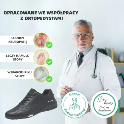 (🔥60% zniżki dzisiaj - nie przegap!)⏰Ergonomicznie zaprojektowane, miękkie i wygodne ortopedyczne buty sportowe (podparcie łuku stopy łagodzące dyskomfort)