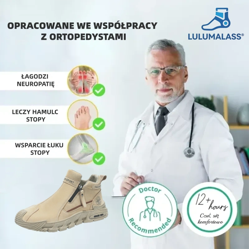 (🔥60% zniżki dzisiaj - nie przegap!)⏰Ergonomicznie zaprojektowane, miękkie i wygodne ortopedyczne buty sportowe (podparcie łuku stopy łagodzące dyskomfort)