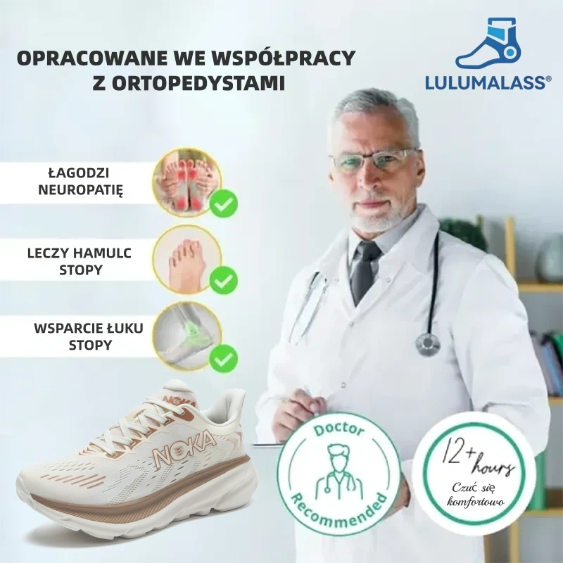 (🔥60% zniżki dzisiaj - nie przegap!) LULUMALASS® - Męskie buty ortopedyczne z amortyzacją ✅ Pożegnaj ból stóp i ciesz się całodziennym komfortem!