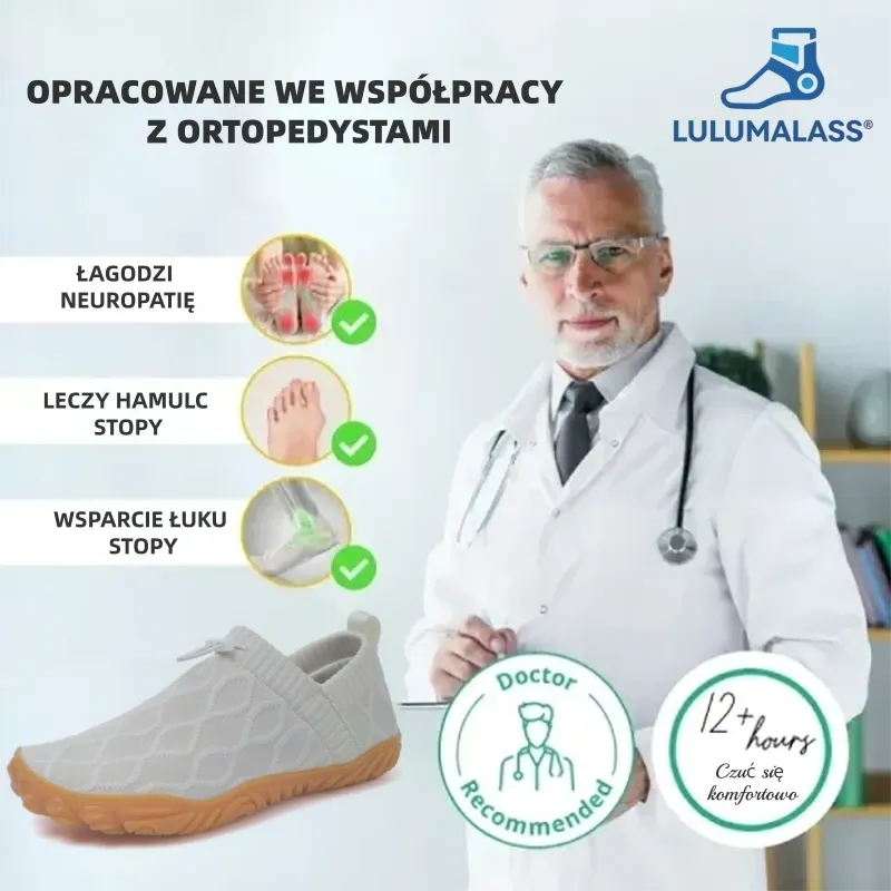 (🔥60% zniżki dzisiaj - nie przegap!) LULUMALASS® - Męskie buty ortopedyczne z amortyzacją &Skóra łosia szyta ręcznie✅ Pożegnaj ból stóp i ciesz się całodziennym komfortem!