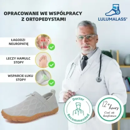 (🔥60% zniżki dzisiaj - nie przegap!) LULUMALASS® - Męskie buty ortopedyczne z amortyzacją &Skóra łosia szyta ręcznie✅ Pożegnaj ból stóp i ciesz się całodziennym komfortem!