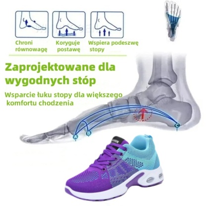 【🔥60% zniżki dzisiaj - nie przegap tego】🔥Ortopedyczne buty z poduszką powietrzną ✅wsparcie łuku dla większego komfortu
