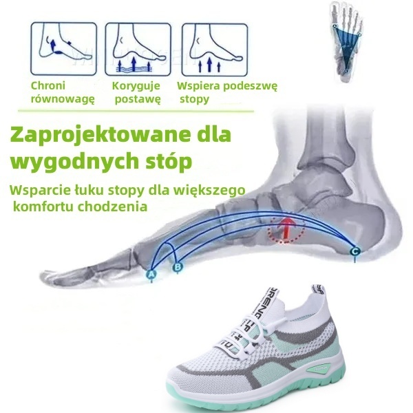 (🔥Dzisiaj 60% zniżki - nie przegap) ⏰Ergonomiczne -- Miękkie i wygodne buty codzienne/sportowe ✅podparcie łuku stopy ułatwia chodzenie