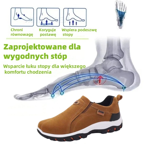 (🔥60% zniżki dzisiaj - nie przegap) ⏰Ergonomiczne - miękkie i wygodne ortopedyczne buty codzienne/sportowe (podparcie łuku stopy ułatwia chodzenie)
