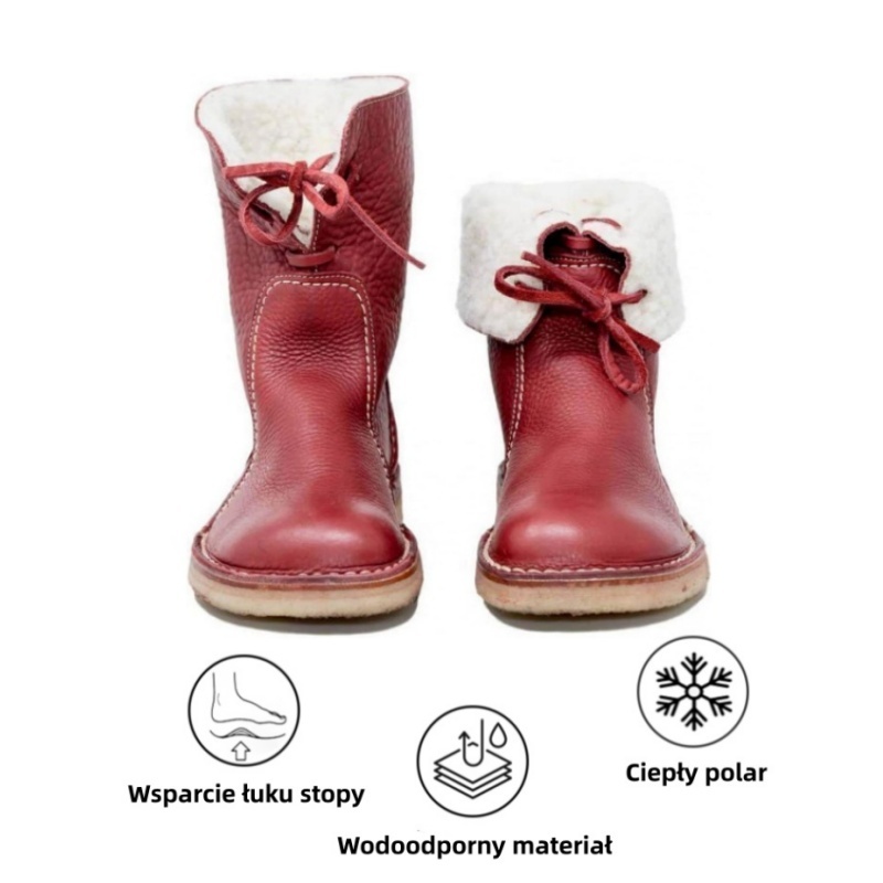 (🔥60% zniżki dzisiaj - nie przegap!)⏰ - Miękkie, wygodne i ciepłe buty z owczej skóry w stylu vintage ✅(z podparciem łuku stopy - aby złagodzić dyskomfort stóp)