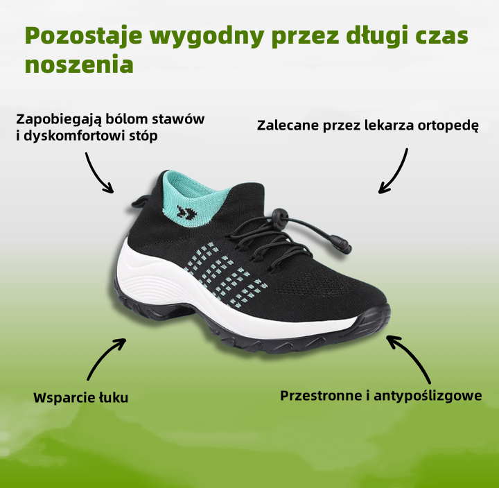 (🔥60% zniżki przez ograniczony czas - nie przegap) ⏰ Ergonomiczne - damskie buty sportowe, miękkie i wygodne (podparcie łuku stopy ułatwia chodzenie)