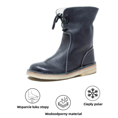 (🔥60% zniżki dzisiaj - nie przegap!)⏰ - Miękkie, wygodne i ciepłe buty z owczej skóry w stylu vintage ✅(z podparciem łuku stopy - aby złagodzić dyskomfort stóp)