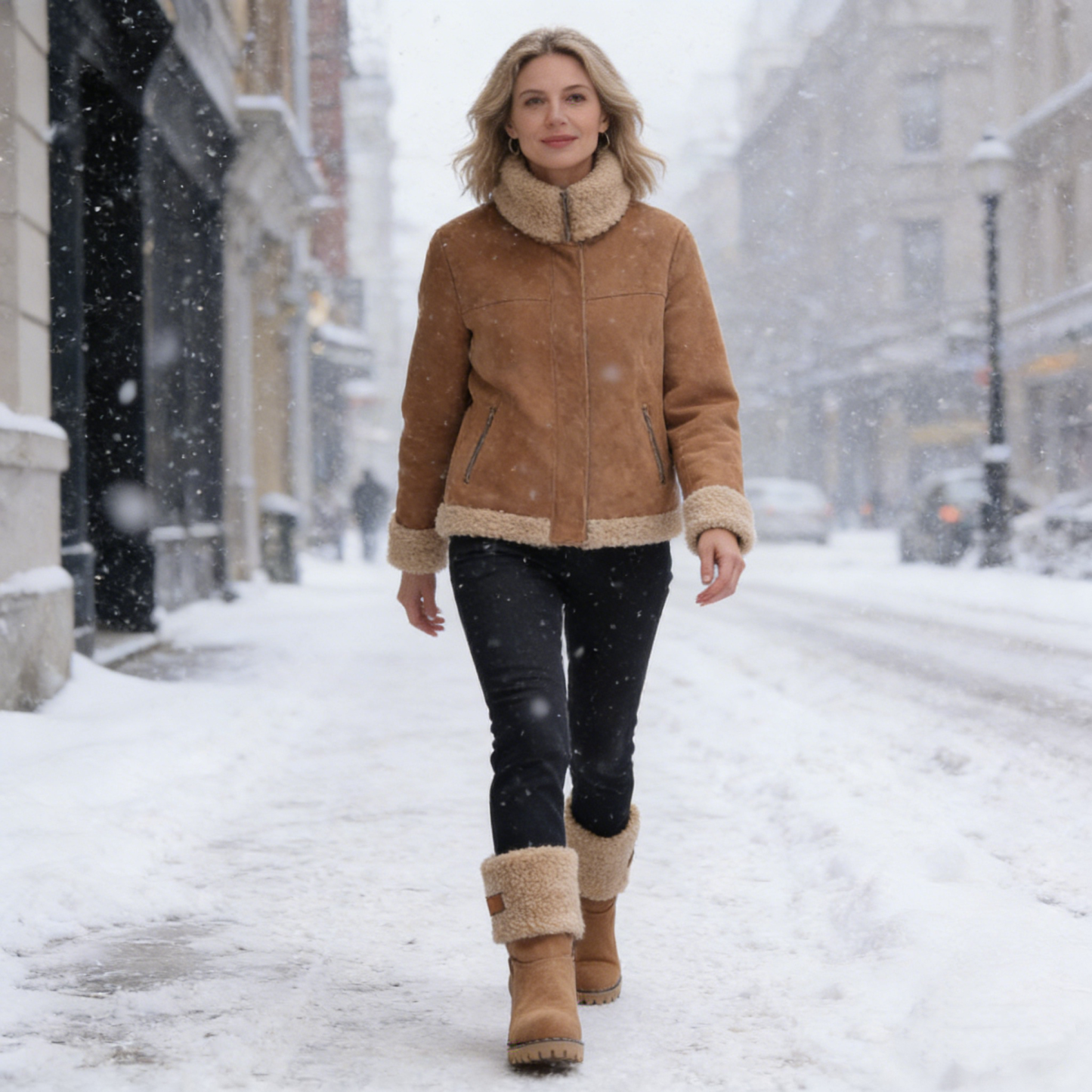 🎁【60% zniżki dzisiaj - Nie przegap】Ergonomicznie zaprojektowane ciepłe buty zimowe - skóra premium + zimowa wełniana podszewka 👞