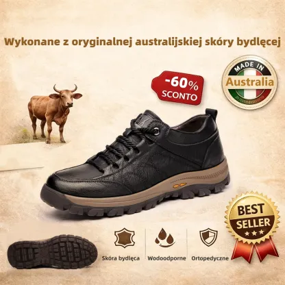 (🔥60% zniżki dzisiaj - nie przegap!)LULUMALASS®-Męskie skórzane buty ortopedyczne ✅ koniec bólu stóp, wygoda na cały dzień!