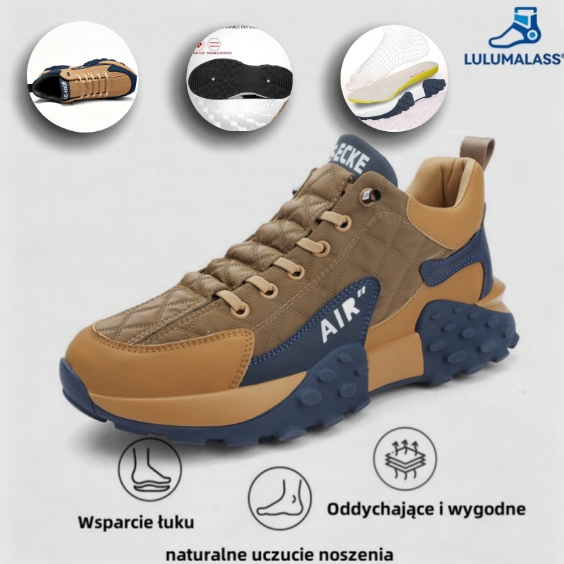 (🔥60% zniżki dzisiaj - nie przegap!) LULUMALASS® - Męskie buty ortopedyczne z amortyzacją ✅ Pożegnaj ból stóp i ciesz się całodziennym komfortem!