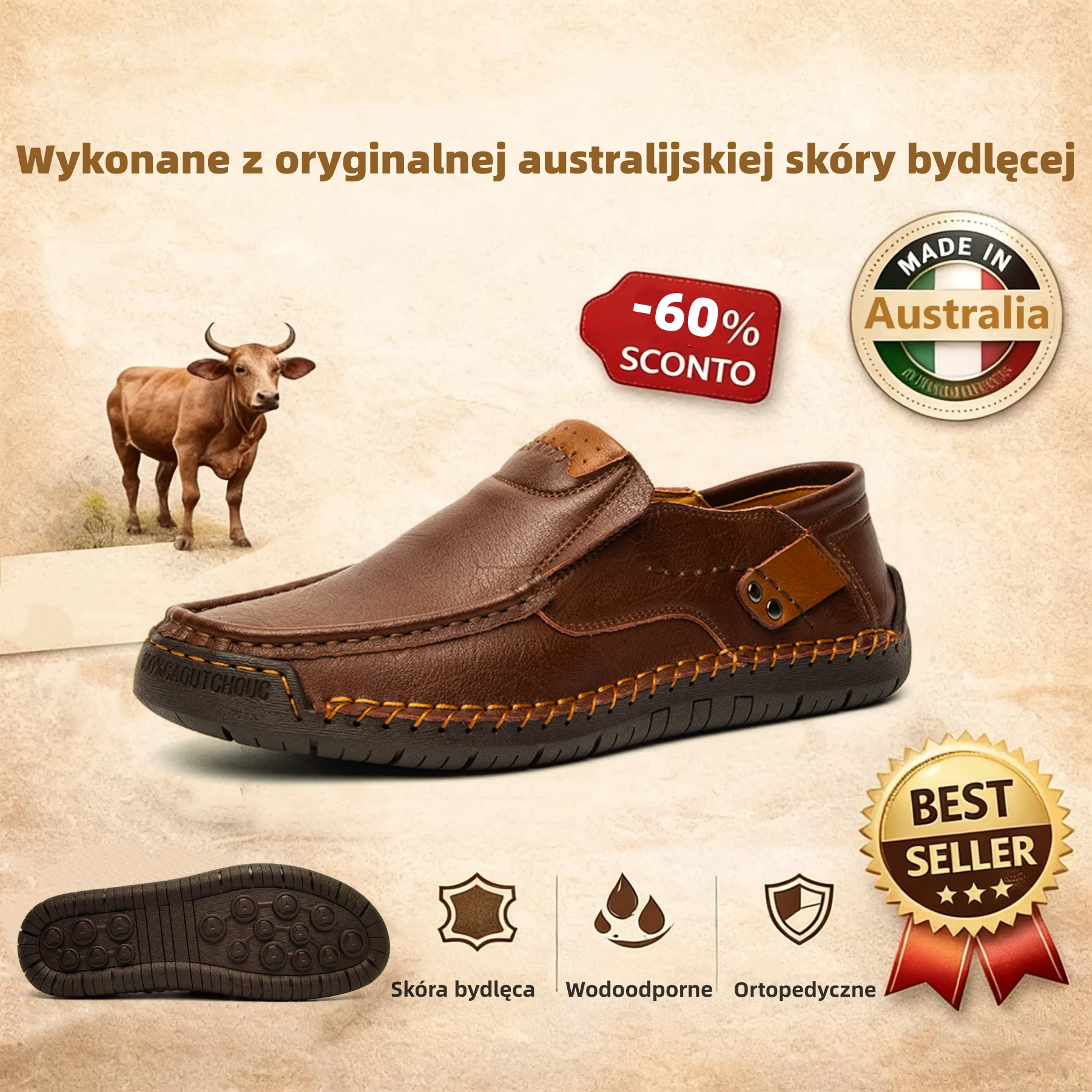 (🔥60% zniżki dzisiaj - nie przegap!)LULUMALASS®-Męskie skórzane buty ortopedyczne ✅ koniec bólu stóp, wygoda na cały dzień!