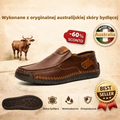 (🔥60% zniżki dzisiaj - nie przegap!)LULUMALASS®-Męskie skórzane buty ortopedyczne ✅ koniec bólu stóp, wygoda na cały dzień!