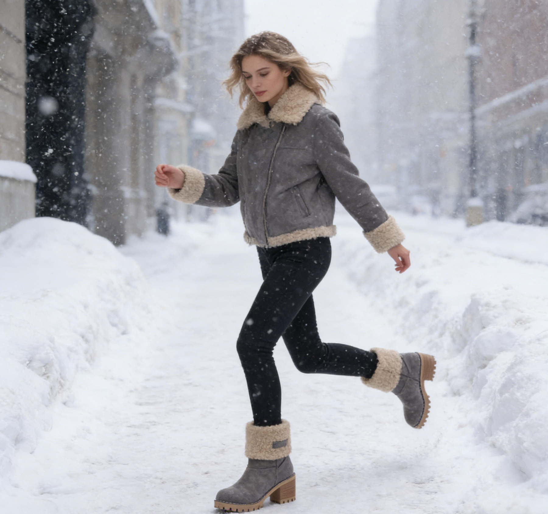 🎁【60% zniżki dzisiaj - Nie przegap】Ergonomicznie zaprojektowane ciepłe buty zimowe - skóra premium + zimowa wełniana podszewka 👞