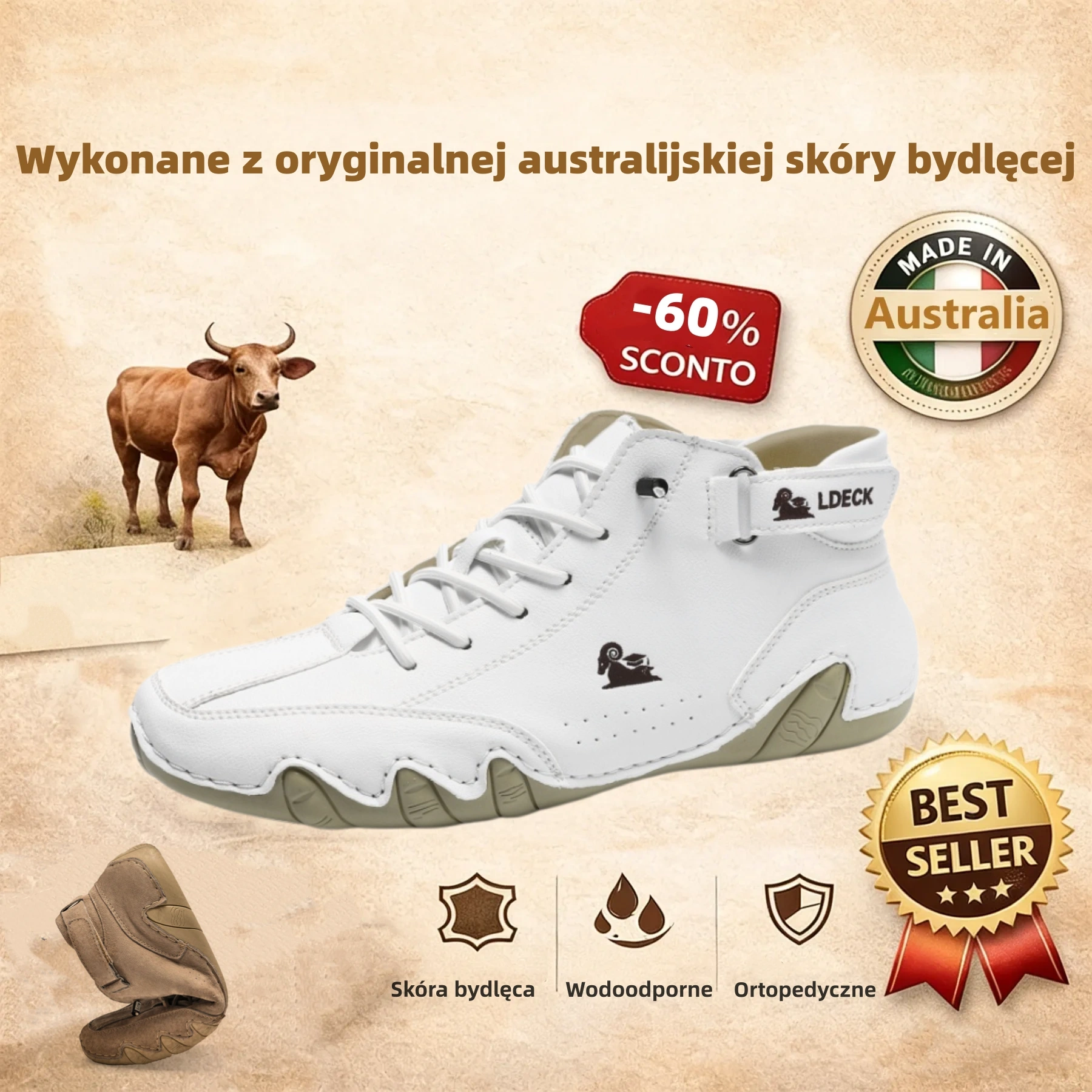 (🔥60% zniżki dzisiaj - nie przegap!)LULUMALASS®-Męskie skórzane buty ortopedyczne ✅ koniec bólu stóp, wygoda na cały dzień!