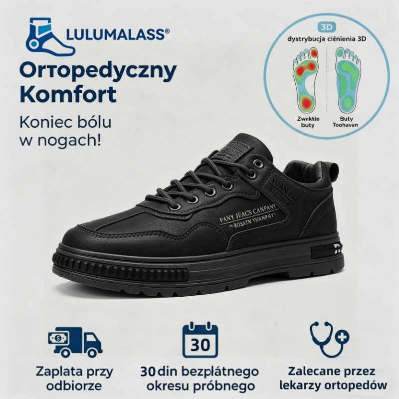 (🔥60% zniżki dzisiaj - nie przegap!) ⏰LULUMALASS® Ergonomiczna konstrukcja - Miękkie i wygodne buty ortopedyczne✅ Pożegnaj ból stóp i ciesz się całodziennym komfortem!
