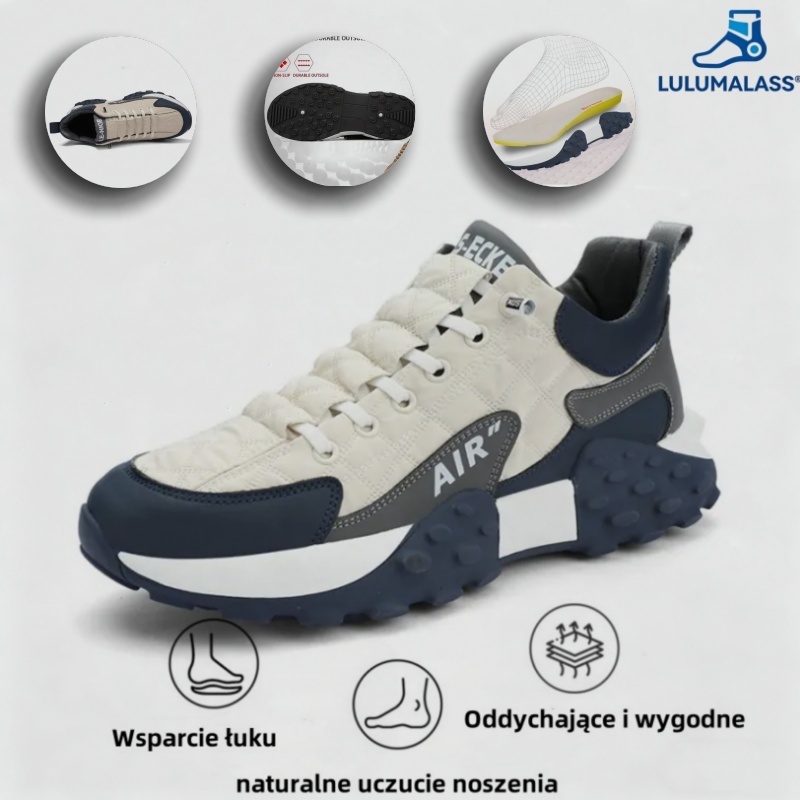 (🔥60% zniżki dzisiaj - nie przegap!) LULUMALASS® - Męskie buty ortopedyczne z amortyzacją ✅ Pożegnaj ból stóp i ciesz się całodziennym komfortem!