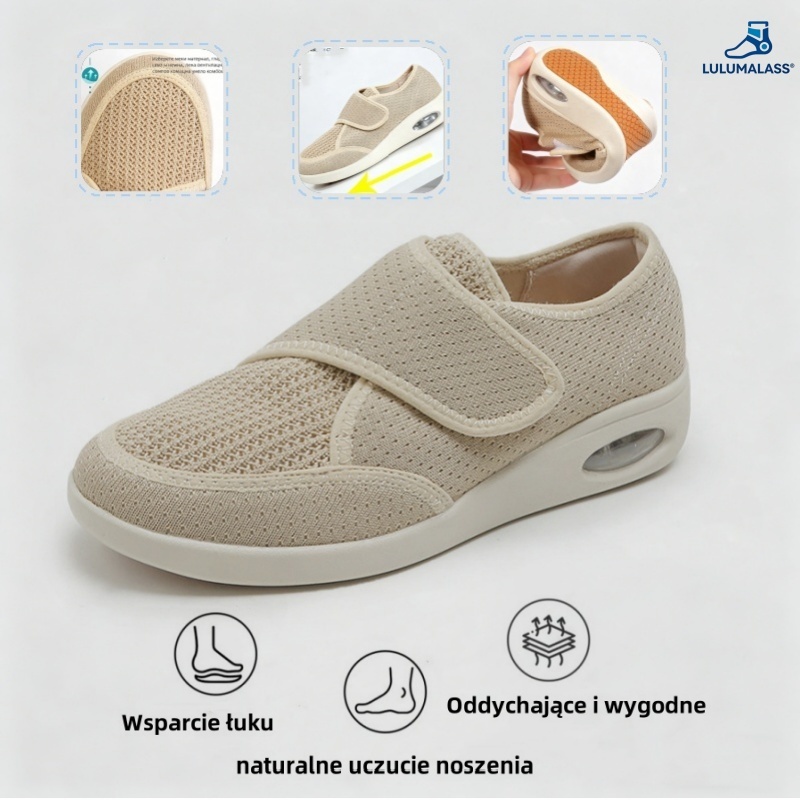 (🔥60% zniżki dzisiaj - nie przegap!) LULUMALASS® - Damskie buty ortopedyczne z amortyzacją ✅ Pożegnaj ból stóp i ciesz się całodziennym komfortem!