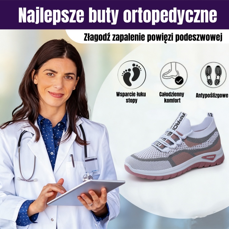 (🔥60% zniżki dzisiaj - nie przegap!) LULUMALASS® - Damskie buty ortopedyczne z amortyzacją ✅ Pożegnaj ból stóp i ciesz się całodziennym komfortem!