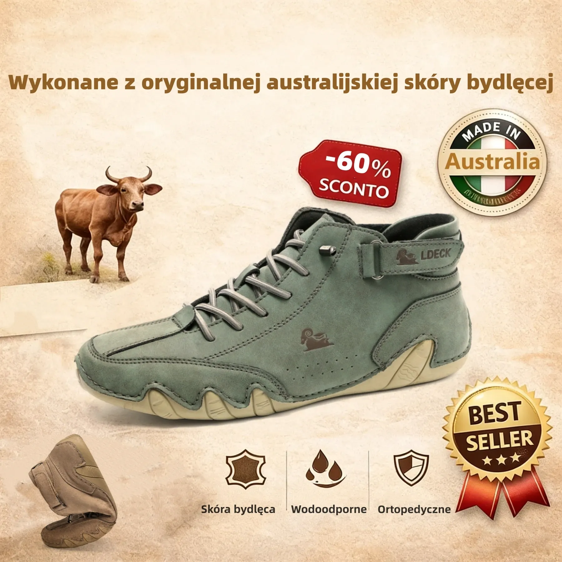 (🔥60% zniżki dzisiaj - nie przegap!)LULUMALASS®-Męskie skórzane buty ortopedyczne ✅ koniec bólu stóp, wygoda na cały dzień!
