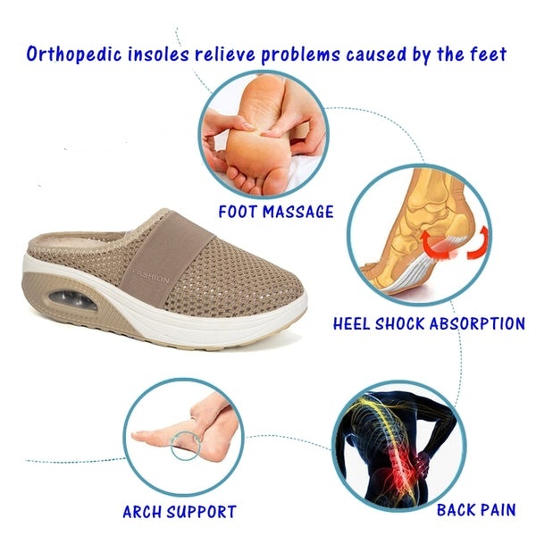 【🔥60% zniżki dzisiaj - nie przegap】🔥Wygodne buty ortopedyczne z poduszką powietrzną✅Wsparcie łuku stopy dla większego komfortu