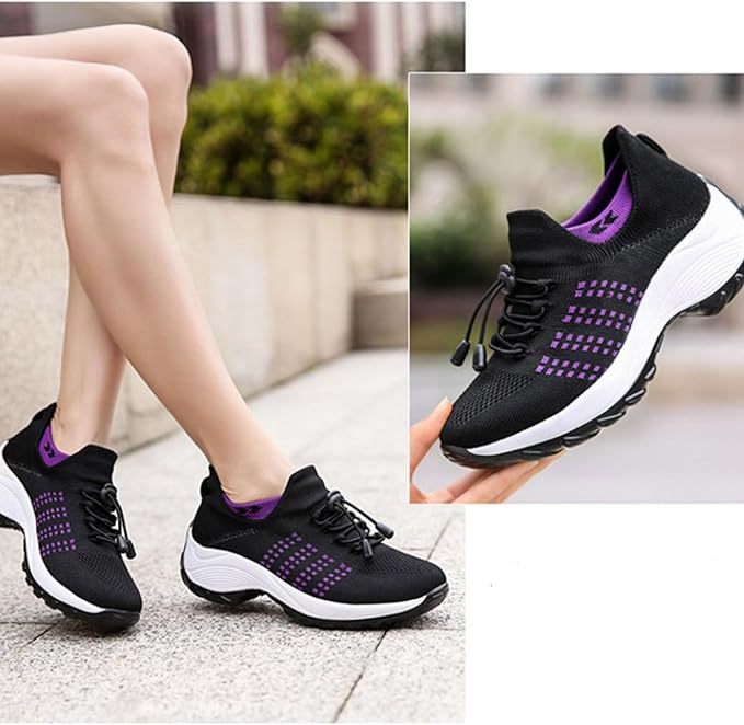 (🔥60% reducere pentru o perioadă limitată - nu o ratați) ⏰ Ergonomice - Pantofi sport pentru femei, moi și confortabili (suportul pentru arcul plantar facilitează mersul)