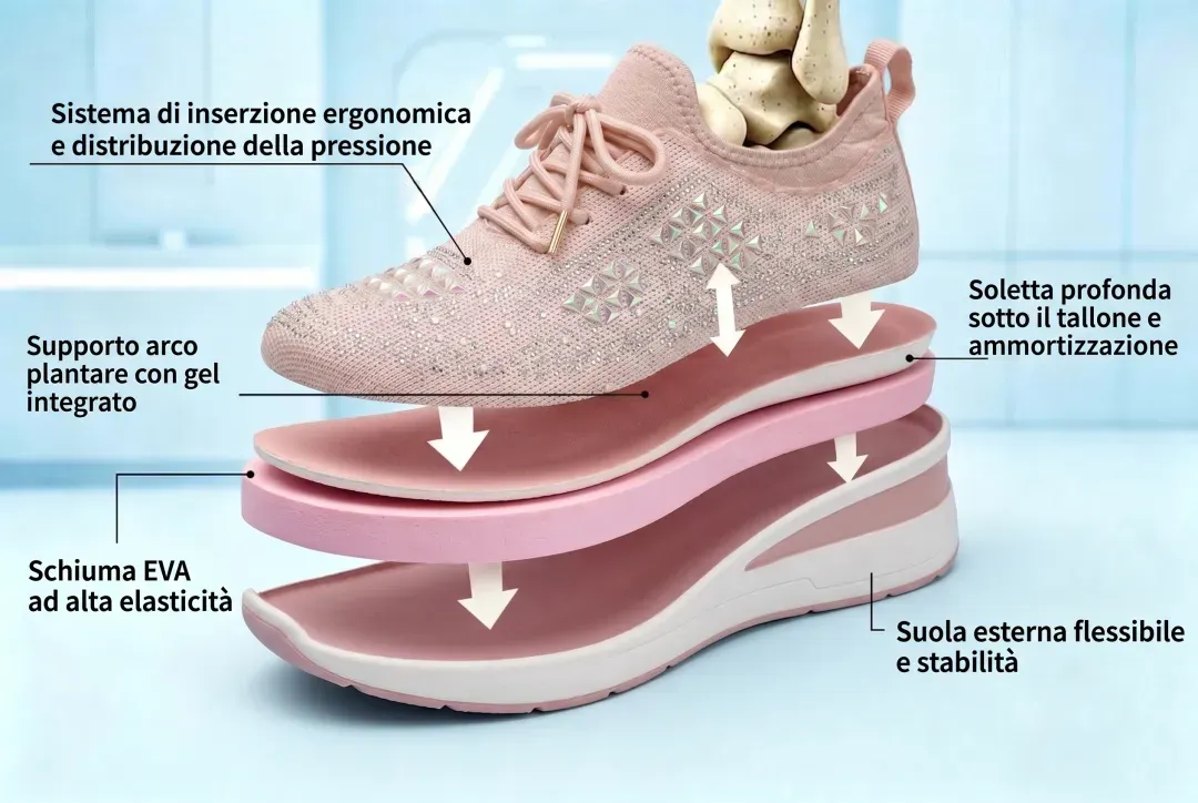 (🔥60% zniżki dzisiaj - nie przegap!) LULUMALASS® - Damskie buty ortopedyczne z amortyzacją ✅ Pożegnaj ból stóp i ciesz się całodziennym komfortem!