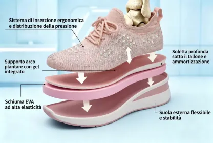 (🔥60% zniżki dzisiaj - nie przegap!) LULUMALASS® - Damskie buty ortopedyczne z amortyzacją ✅ Pożegnaj ból stóp i ciesz się całodziennym komfortem!