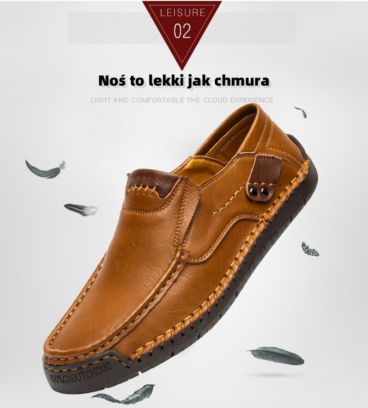 [Ograniczony czas: 60% zniżki i bezpłatne skarpety z wysokiej jakości bawełny] Stylowe, miękkie i wygodne skórzane buty (wsparcie łuku ułatwia chodzenie)