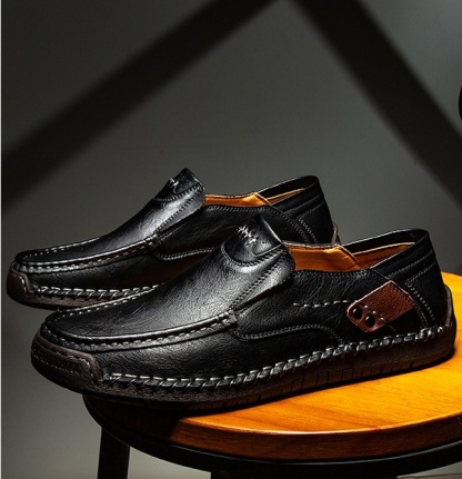 [50% отстъпка за ограничен период от време, не го пропускайте] Ергономичен дизайн – модерни, меки и удобни кожени обувки (по-удобни)