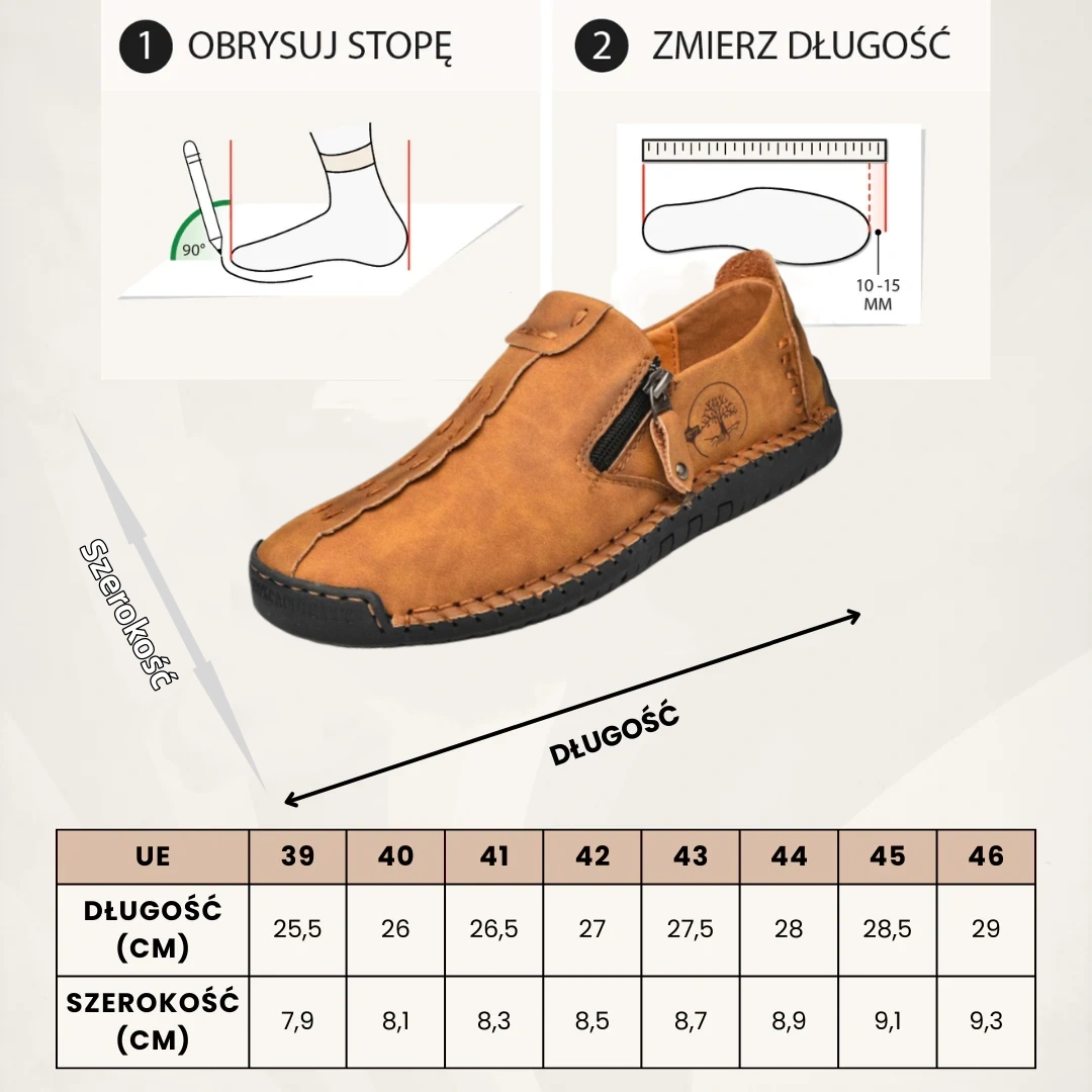 Skórzane buty męskie