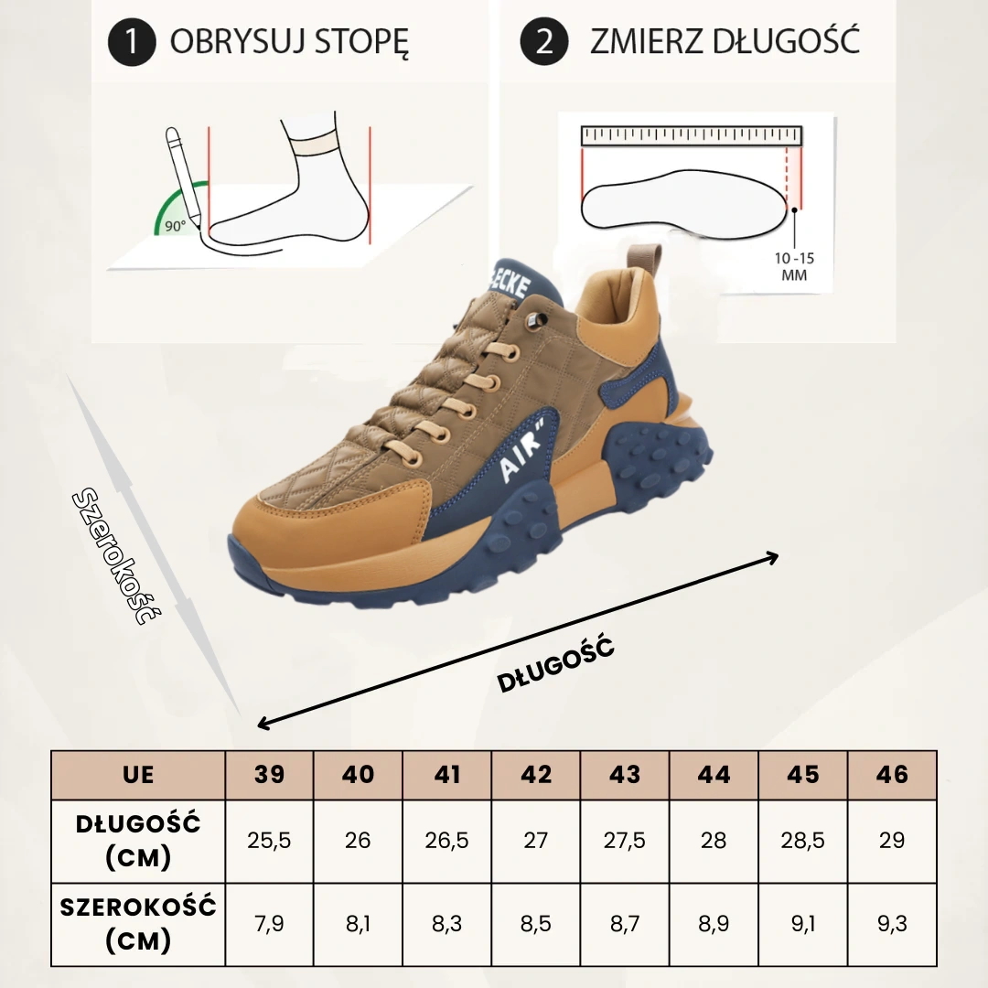 (🔥60% zniżki dzisiaj - nie przegap!) LULUMALASS® - Męskie buty ortopedyczne z amortyzacją ✅ Pożegnaj ból stóp i ciesz się całodziennym komfortem!