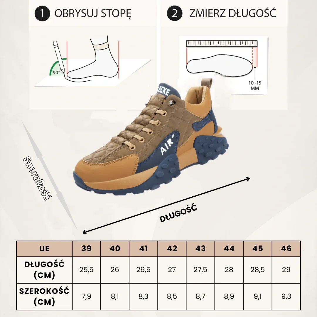 (🔥60% zniżki dzisiaj - nie przegap!) LULUMALASS® - Męskie buty ortopedyczne z amortyzacją ✅ Pożegnaj ból stóp i ciesz się całodziennym komfortem!