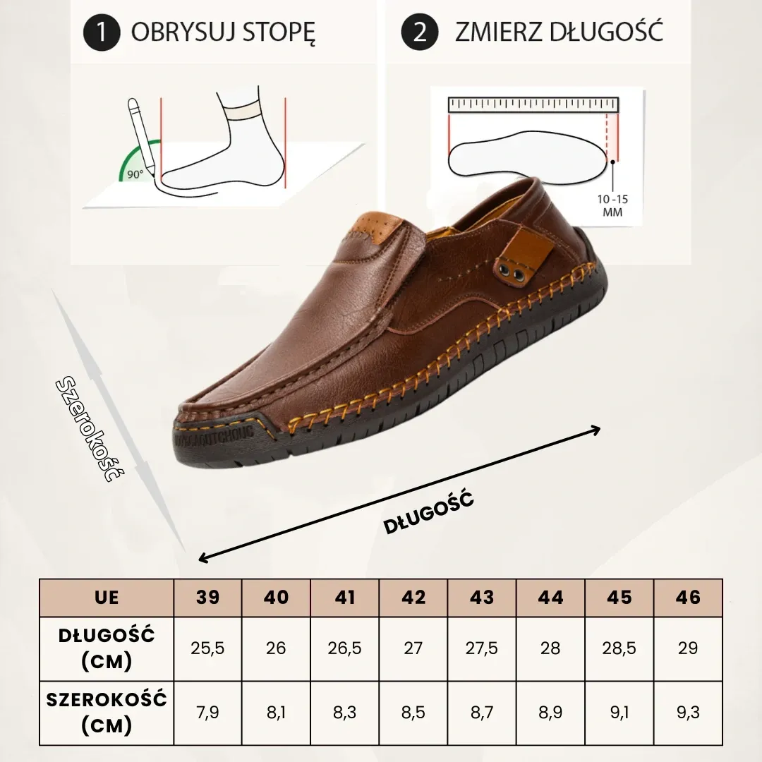 【🎉Ograniczona czasowo wyprzedaż - 60% zniżki, tylko dziś - nie przegap tego】 - Męskie buty ortopedyczne wykonane z australijskiej skóry cielęcej 👞Wygodne chodzenie i ulga w bólu✅