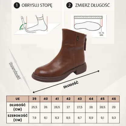 (🔥60% zniżki dzisiaj - nie przegap!)⏰ - Miękkie, wygodne i ciepłe skórzane buty w stylu vintage ✅ (z podparciem łuku stopy - aby złagodzić dyskomfort)